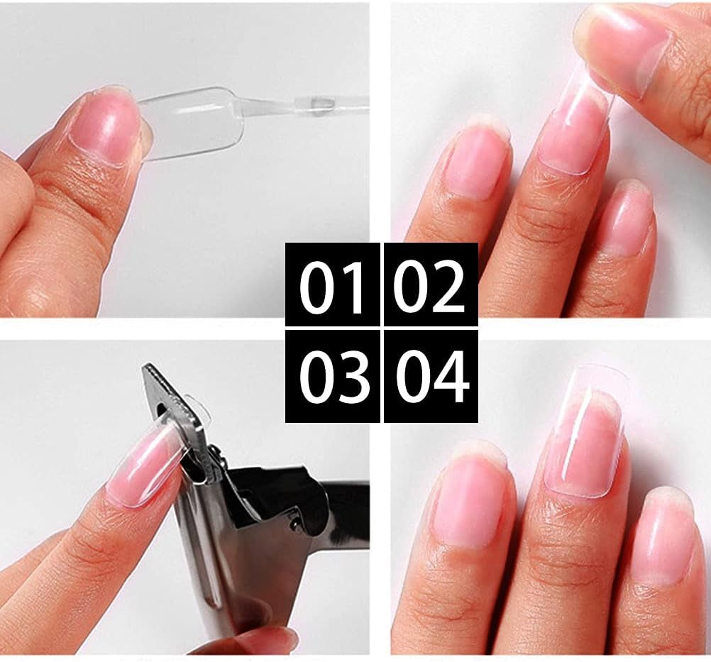 Professional Acrylic False Nail Clippers for Acrylic Nails Rainbow