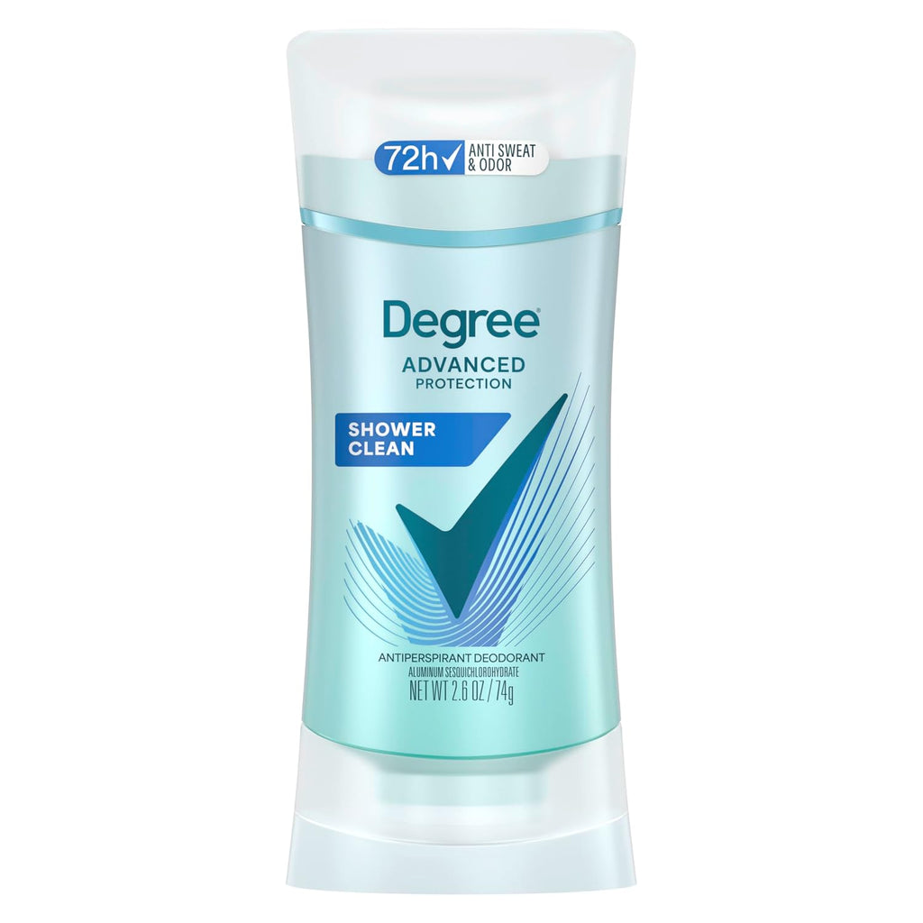 Degree Advanced Protection Antiperspirant Deodorant Shower Clean 72H 2.6 Oz