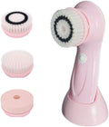 Electric Face Brush – Advanced Face Cleansing Brush with 3 Interchangeable Heads & 2 Speeds -  Premium Face Scrubber & Massaging Tool Device for Men & Women Suitable for All Skin Types