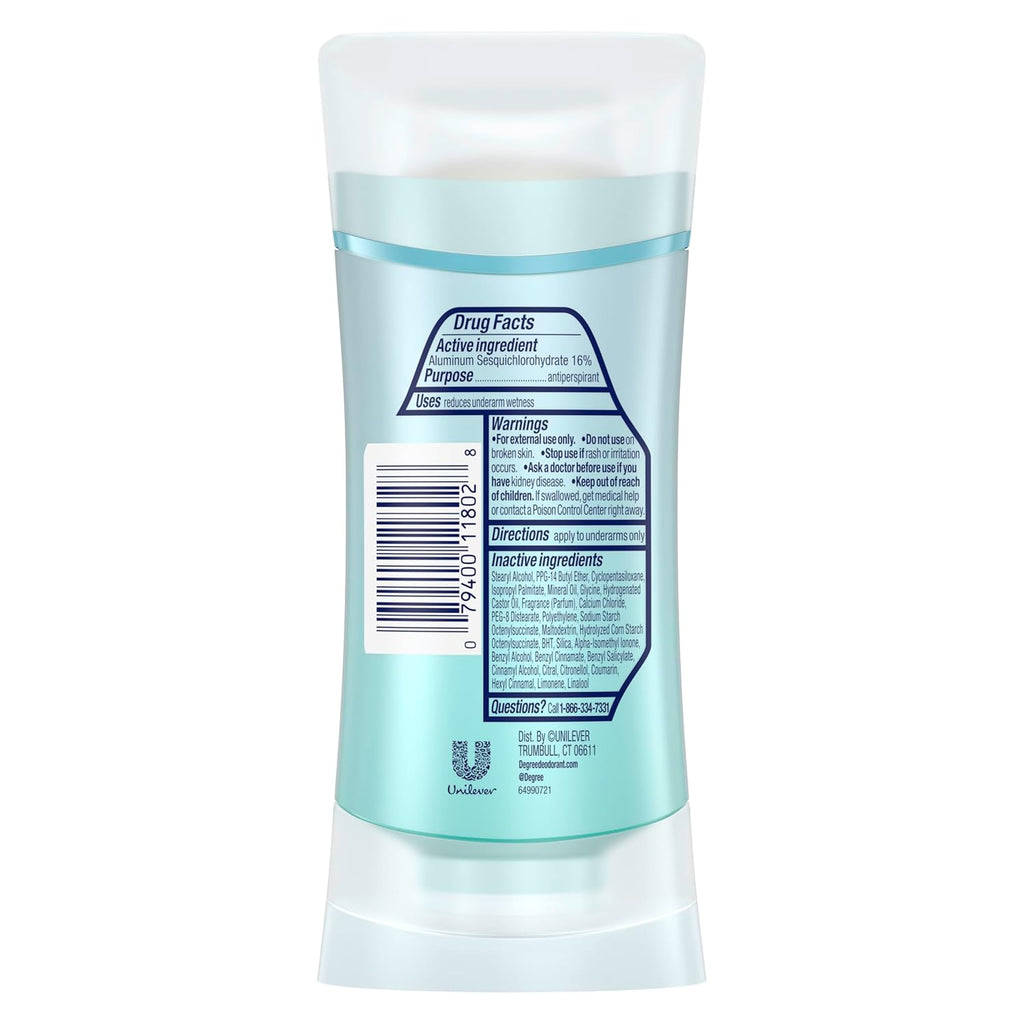 Degree Advanced Protection Antiperspirant Deodorant Shower Clean 72H 2.6 Oz