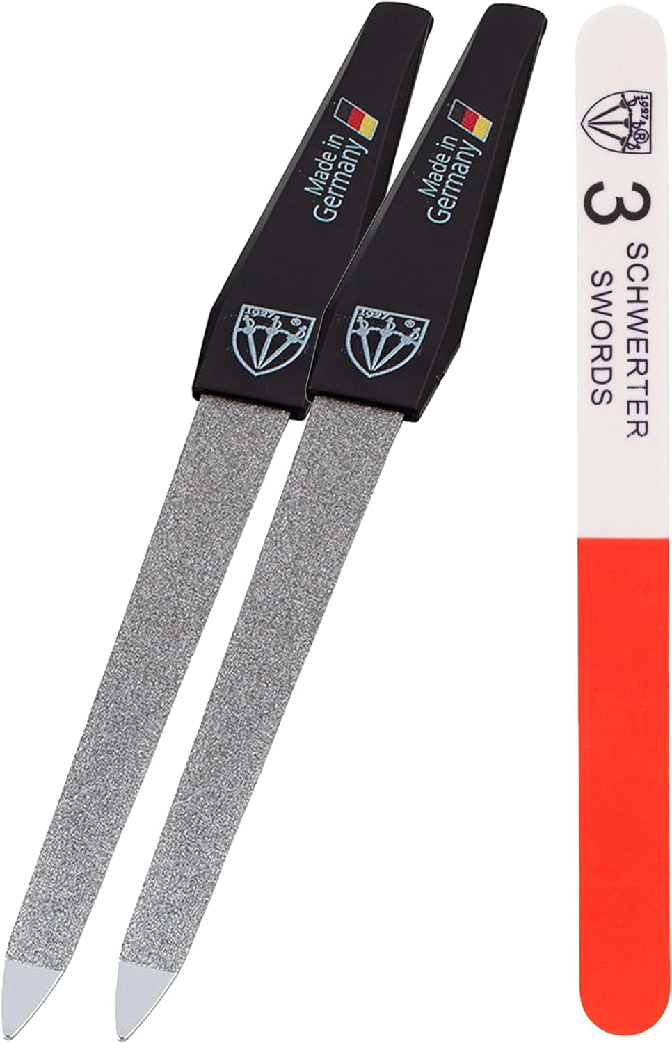 - Sapphire Metal Nail File Set 2 Pieces with 1 PIECE 3-Way Nail Buffer – Nail Care Made in Solingen/Germany