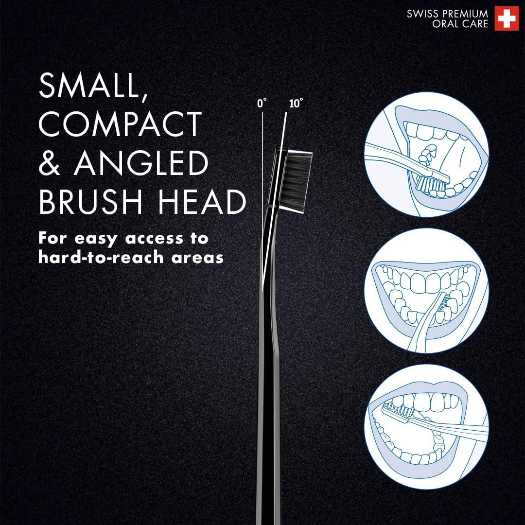 Toothbrush Duo, Black and Black, 2-Pack, Whitening-Friendly