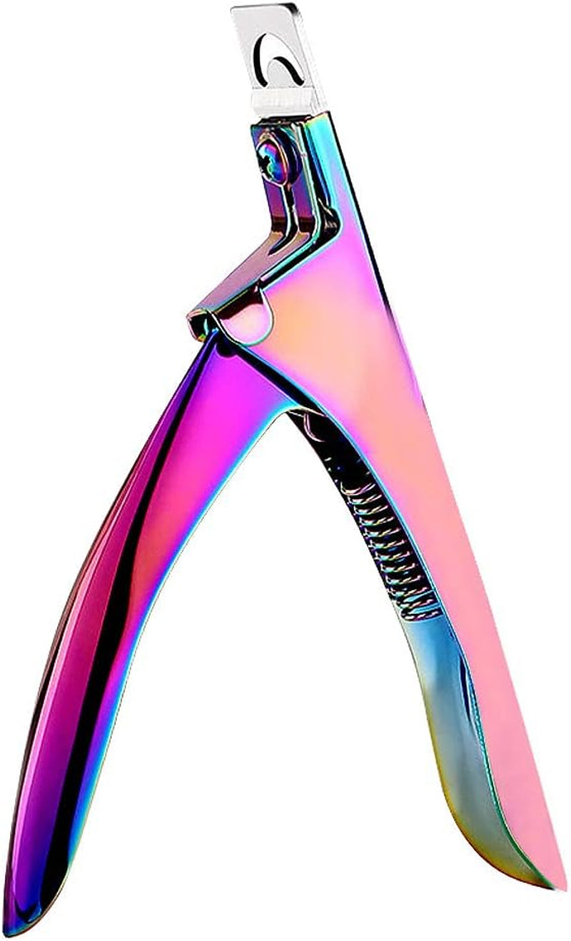 Professional Acrylic False Nail Clippers for Acrylic Nails Rainbow