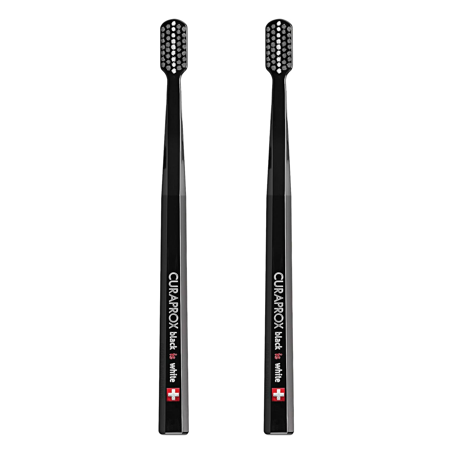 Toothbrush Duo, Black and Black, 2-Pack, Whitening-Friendly